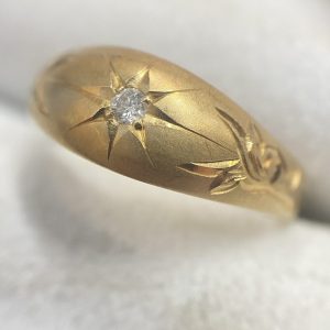 K18 メレダイヤ リング 18金 750