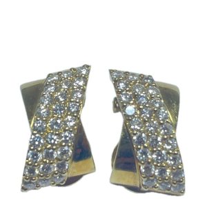 K18 ダイヤイヤリング