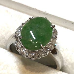 あ*ん様 Pt900≫【翡翠×メレダイヤ0.83ct◆10号リング・指輪】　#H 0420n1.jpg