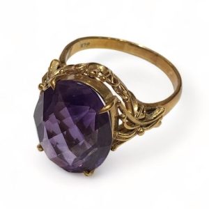 K18 18金 750 アメシスト リング