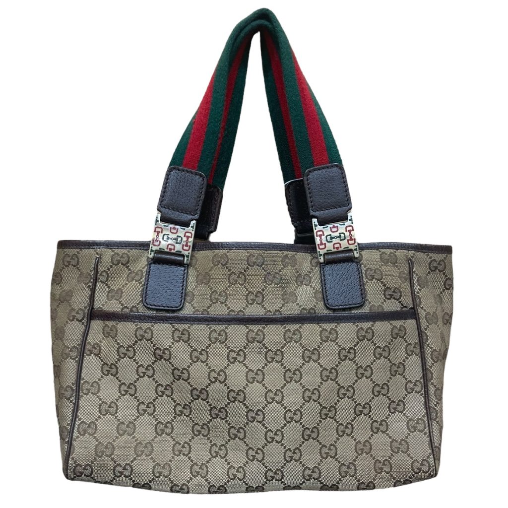 GUCCI(グッチ)  GGキャンバス シェリーライン トートバッグ