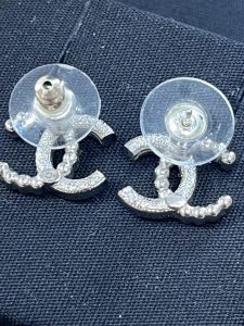 シャネル ココマーク ラインストーンピアス