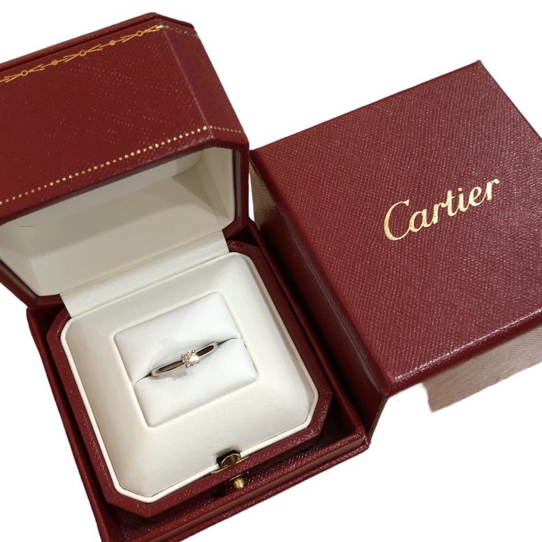 カルティエ ダイヤモンド 0.19ct リング