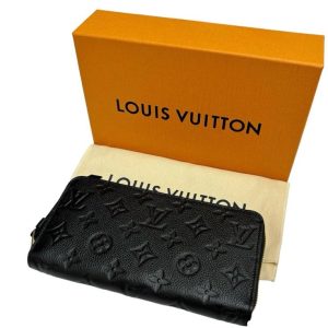 LOUIS VUITTON(ルイヴィトン) モノグラムアンプラント ノワール ポルトフォイユ サラ