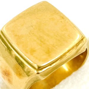 K24 純金 印台ゴールドリング