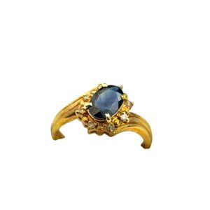 K18 18金 サファイア リング