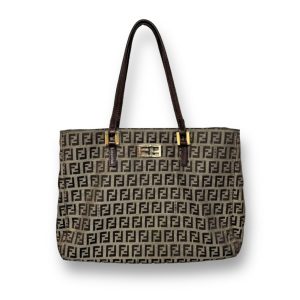 FENDI フェンディ ズッカ FF ロゴ柄 ジャガードファブリック キャンバス トートバッグ ショルダーバッグ 2WAY 斜め掛け ブラック  7VA390の買取実績 | 買取専門店さすがや