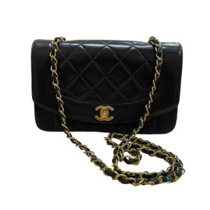 CHANEL シャネル ダイアナ マトラッセ チェーン ショルダーバッグ ラムスキン