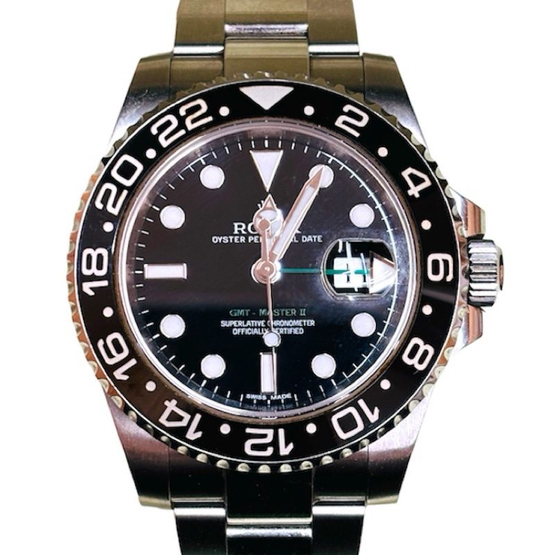 ROLEX　ロレックス　GMTマスターⅡ116710　黒文字盤