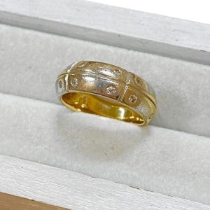 K18 18金 750 メレダイヤモンド リング 指輪