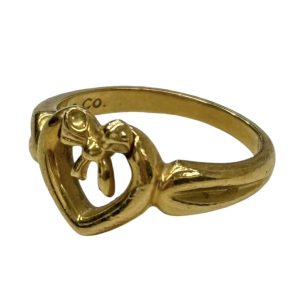 Tiffany&Co.(ティファニー) K18 ハートウィズボウ リング