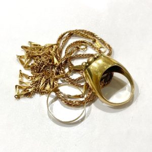 【K18 18金】ネックレス リング