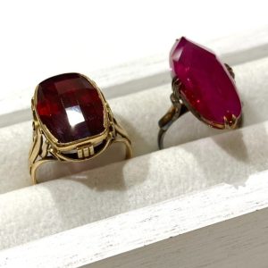 【K18ジュエリーまとめ】18金 ルビー ガーネット リング 貴金属