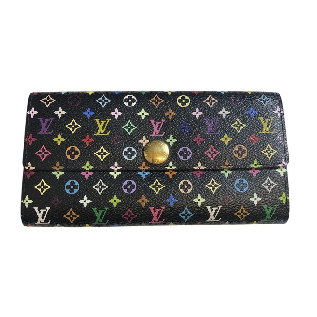 ルイヴィトン Louis Vuitton モノグラム マルチカラー ポルトフォイユサラ 財布