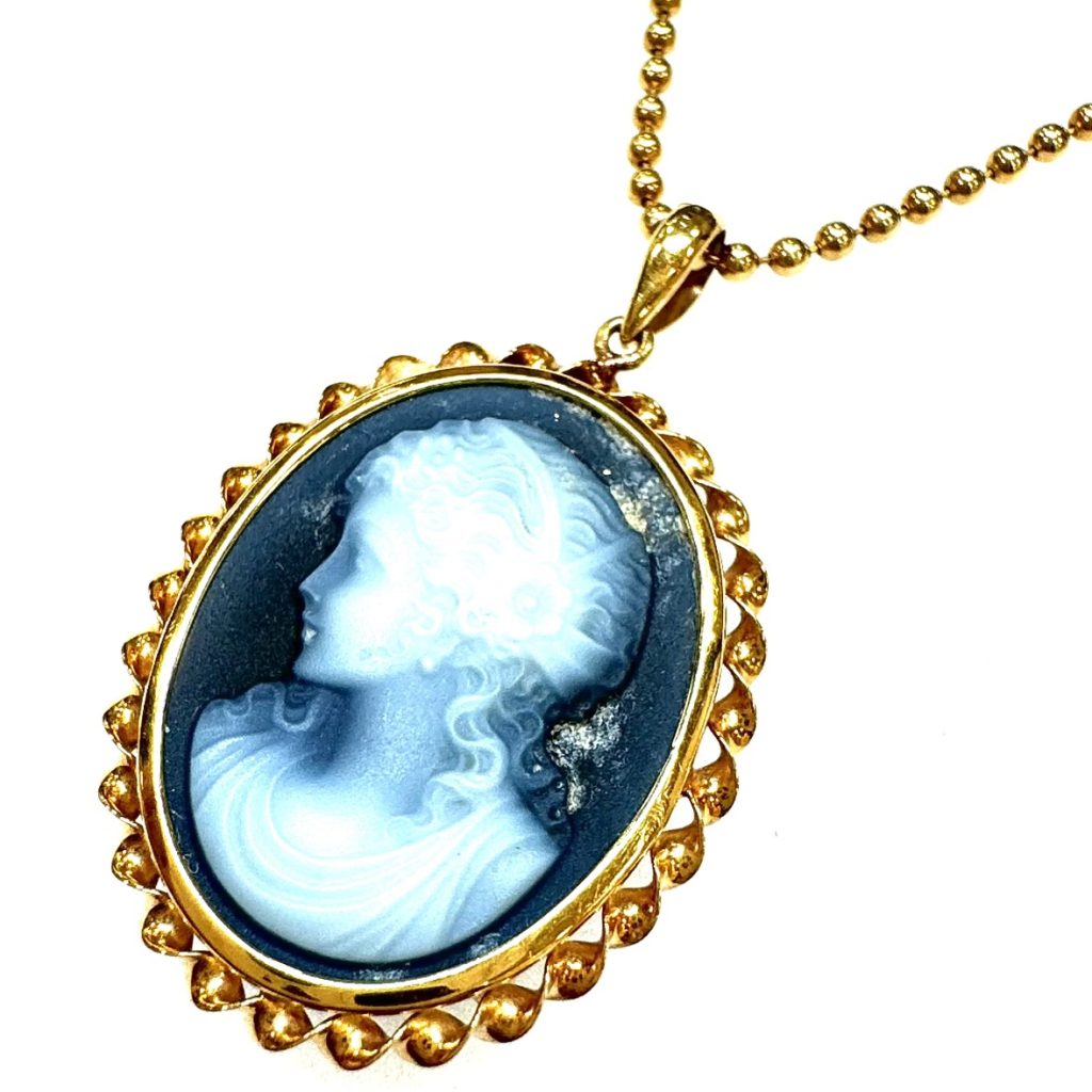 K18 18金 カメオ ネックレスの買取実績 | 買取専門店さすがや