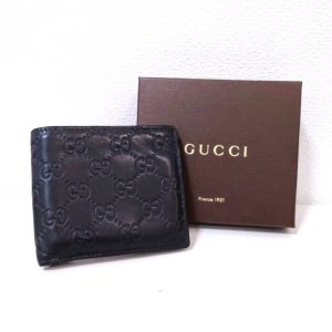 GUCCI グッチ GG シマ 長財布 レザー ブラックの買取実績 | 買取専門店さすがや