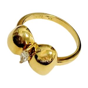 K18(18金) ダイヤ付 リング