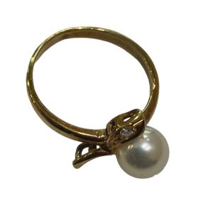 K18  パール リング】