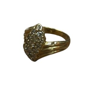 K18MD【18金メレダイヤ付】リング