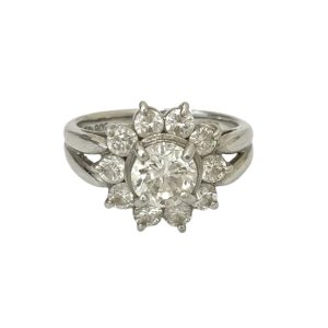 Pt900(プラチナ) ダイヤモンド リング