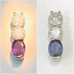 クレサンベール 再結晶 アレキサンドライト リング Pt950 2.31ct 0.50ct 箱・鑑別書付きの買取実績 | 買取専門店さすがや