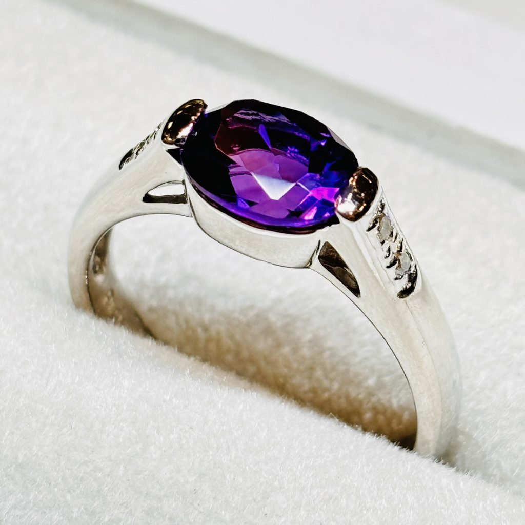 PT900 アメジスト リングの買取実績 | 買取専門店さすがや 