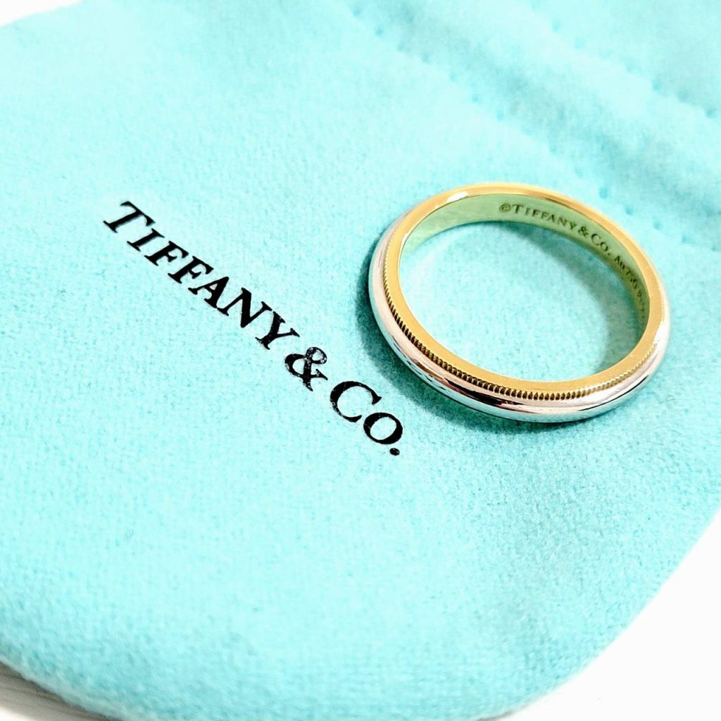 Tiffany&Co. ティファニー トゥギャザー ミルグレイン バンド リング 指輪