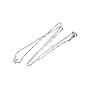 Pt850 ダイヤ0.36ct ネックレス