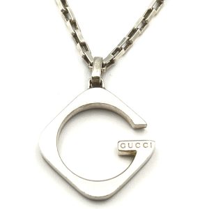 GUCCI グッチ スクエアG ペンダント ネックレス|前橋市下石倉町