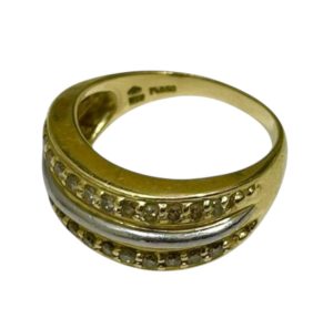 K18&Pt900 コンビ リング