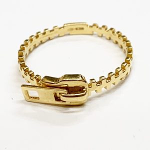 K18 石なしリング