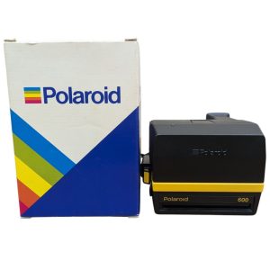 【Polaroid Cool Cam 600 ポロライドカメラ】イエロー/クールカム/BOX型ポラロイドカメラ/感度600/フラッシュ内蔵/フィルム/S67-094