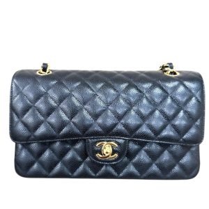 シャネル CHANEL キャビアスキン ダブルフラップマトラッセ