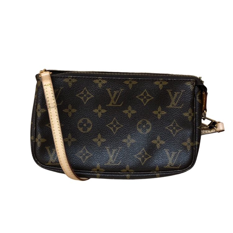 LOUIS VUITTON LV ルイヴィトン モノグラム アクセサリーポーチ ロングストラップ付