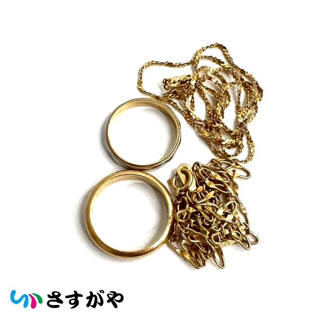 K18 K14 Pt900コンビ リング ネックレス 金 プラチナの買取実績 | 買取 