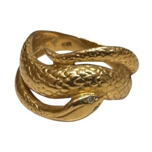 K18 メレダイヤ付リング