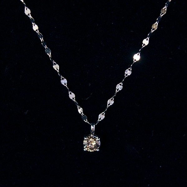 Pt900 ネックレス 0.37ct ダイヤ