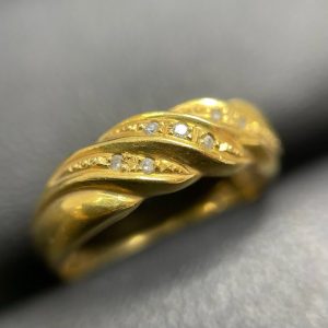 k18ダイヤモンド付きリング| 千葉県我孫子市弁天下