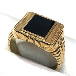 K18 18金 印台リング 指輪 アクセサリー