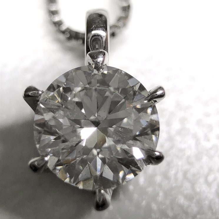 Pt900 0.3ct ダイヤネックレス