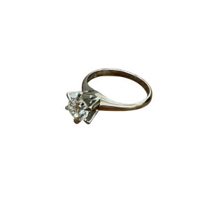 Pt850　プラチナ　石あり　リング　指輪