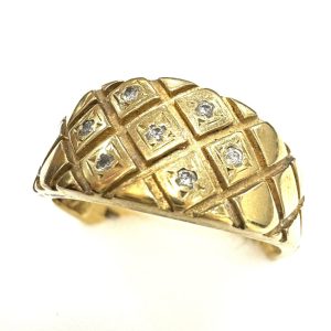 K18 750 18金メレダイヤ リング
