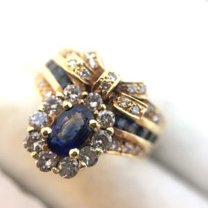 K10 10金 リング サファイア
