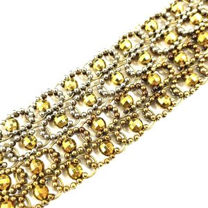 K18 Pt850 金プラチナコンビ ブレスレット