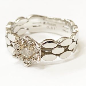 Pt900 プラチナ ダイヤモンド リング アクセサリー　指輪