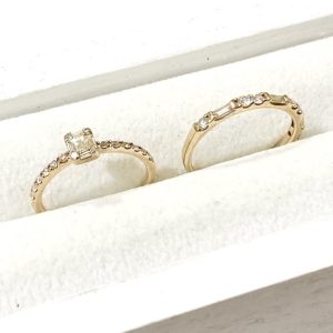 【K18 18金】メレダイヤ リング