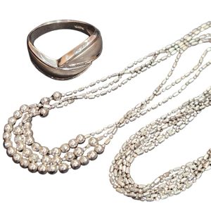 Pt900 Pt850 プラチナ ネックレス リング|根室市昭和町