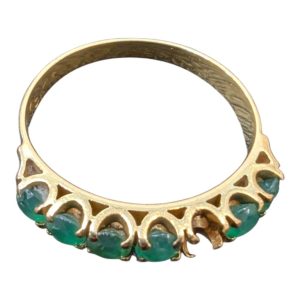 K18（18金）エメラルドリング