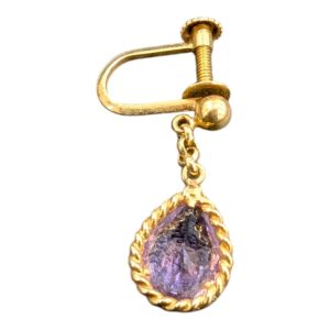 K18（18金）アメジスト　イヤリング片方