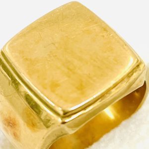 K18 18金 750 印台リング